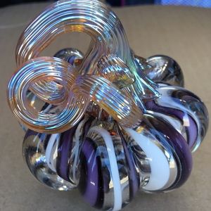Glass blown pumpkin